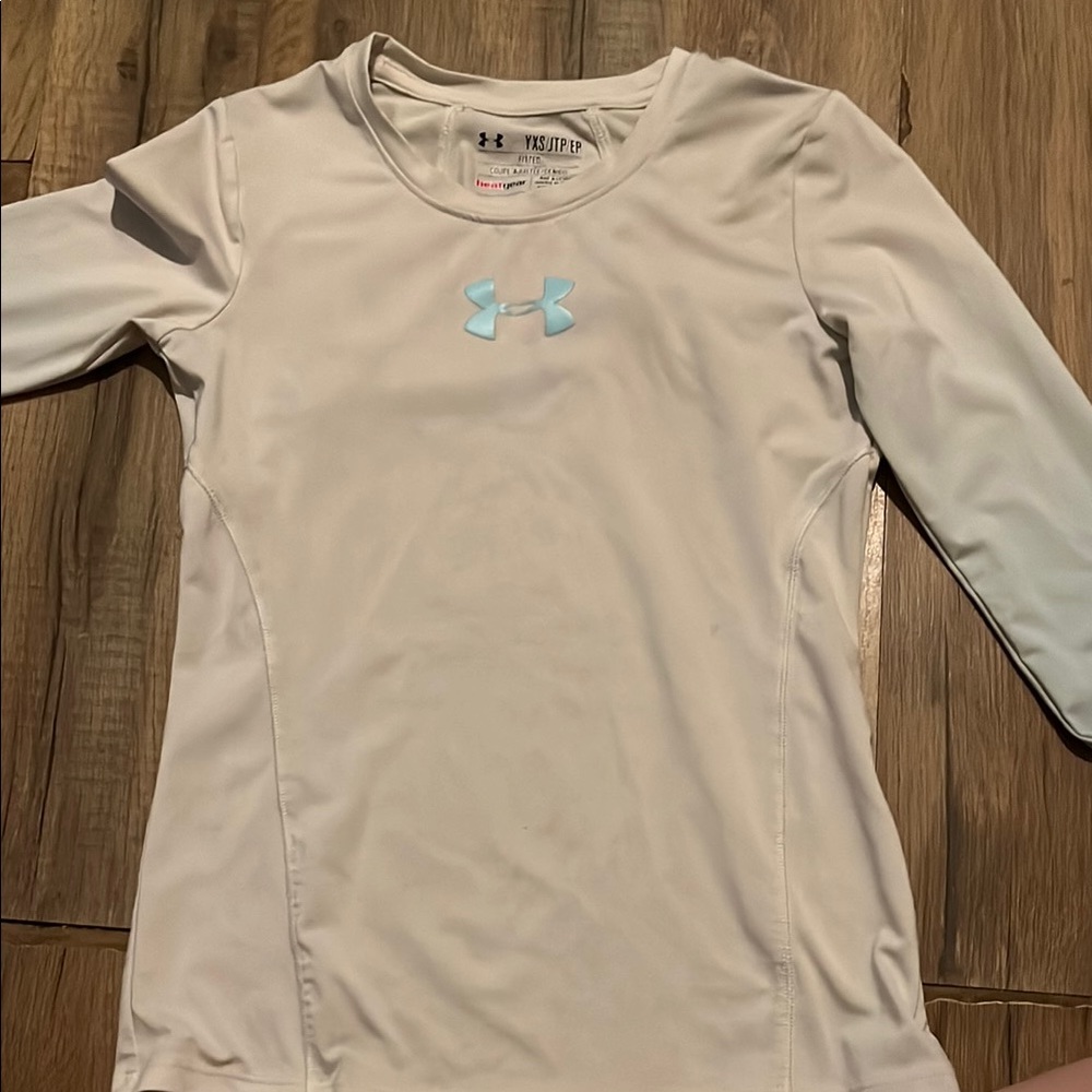Under Armour Kids' Cream Long Sleeve Shirt